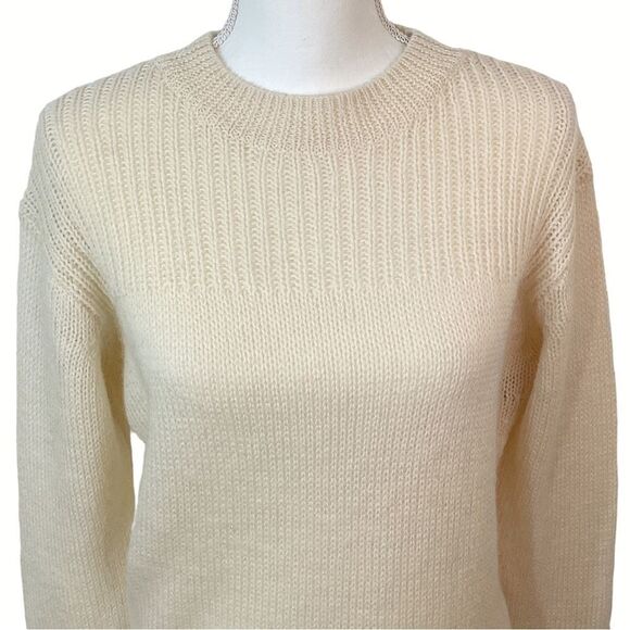 ISABEL MARANT ETOILE Women’s 38 (M) Wool Alpaca Pullover Sweater Side Vent Cream - Picture 4 of 14